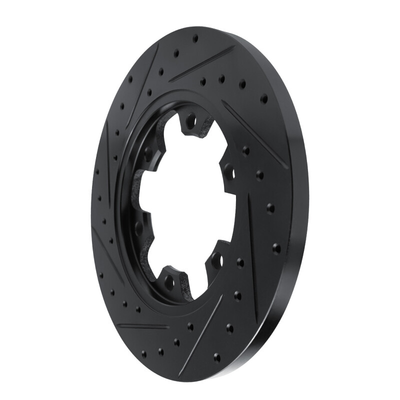 Ford Transit-150 Brake Rotor (1) - Rear Right - R1 Concepts - Drilled & Slotted - Black - `15-`25